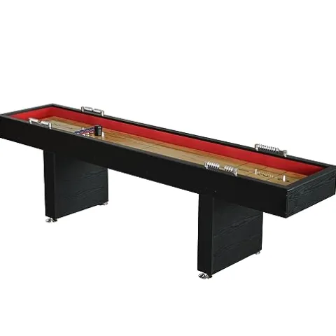 Hathaway Avenger Shuffleboard 9-Foot for Family Game Rooms Black