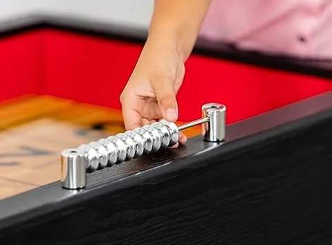 Hathaway Avenger Shuffleboard 9-Foot for Family Game Rooms Black