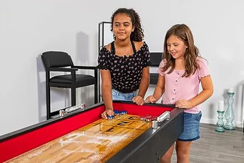 Hathaway Avenger Shuffleboard 9-Foot for Family Game Rooms Black