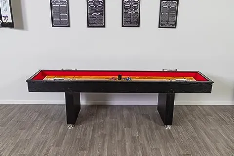 Hathaway Avenger Shuffleboard 9-Foot for Family Game Rooms Black
