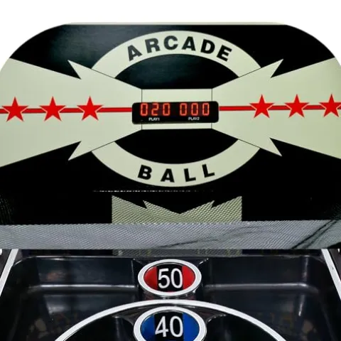 Hathaway Boardwalk 8-ft Arcade Ball Table Oak with LED Lighting