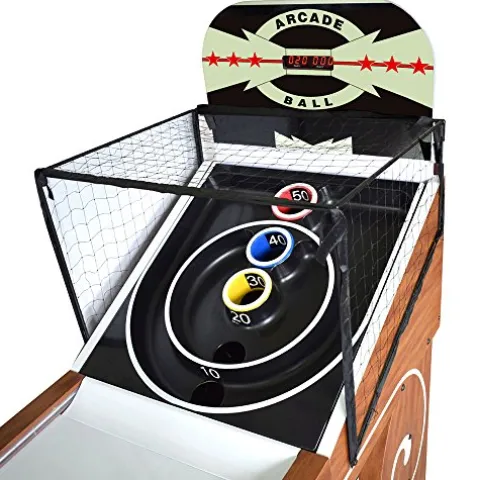 Hathaway Boardwalk 8-ft Arcade Ball Table Oak with LED Lighting