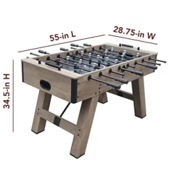 Hathaway Braxton 55-in Competition Foosball Table Barnwood