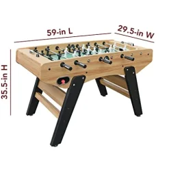 Hathaway Center Stage 59-in Pro Series Competition Foosball Table Wood Grain/Black/Green