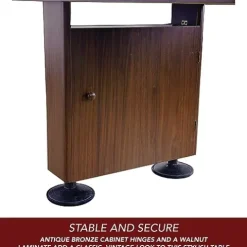 Hathaway Challenger 12-Ft Shuffleboard Table Walnut