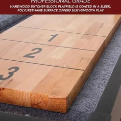 Hathaway Challenger 12-Ft Shuffleboard Table Walnut