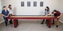 Hathaway Challenger Shuffleboard Table Dark Cherry Finish