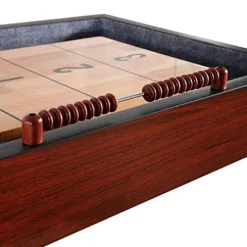 Hathaway Challenger Shuffleboard Table Dark Cherry Finish
