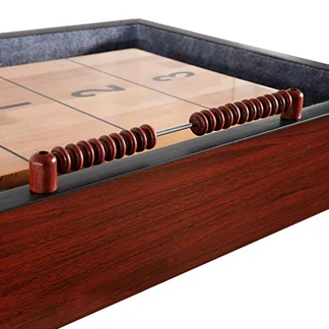 Hathaway Challenger Shuffleboard Table Dark Cherry Finish