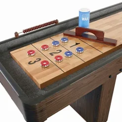 Hathaway Challenger Shuffleboard Table Walnut Finish