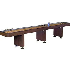 Hathaway Challenger Shuffleboard Table Walnut Finish