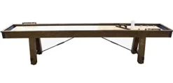 Hathaway Cheyenne 12′ Shuffleboard Table Rustic Oak