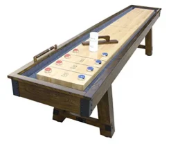 Hathaway Cheyenne 12′ Shuffleboard Table Rustic Oak