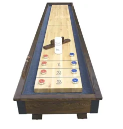 Hathaway Cheyenne 12′ Shuffleboard Table Rustic Oak