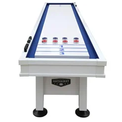 Hathaway Crestline 12-Ft Shuffleboard Table White