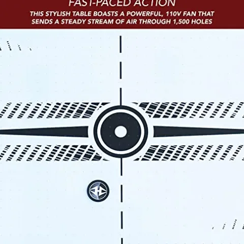 Hathaway Dorsett 60-in Air Hockey Table LED Scoring Wood Grain/Silver/Black