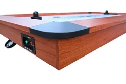 Hathaway Dorsett 60-in Air Hockey Table LED Scoring Wood Grain/Silver/Black