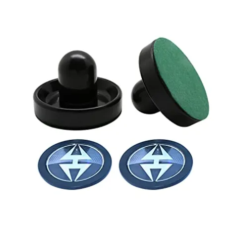 Hathaway Dorsett 60-in Air Hockey Table LED Scoring Wood Grain/Silver/Black