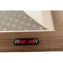 Hathaway Excalibur 6-ft Air Hockey Table with Table Tennis Top Driftwood Black