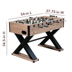 Hathaway Excalibur 54-in Competition Foosball Table Driftwood