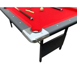 Hathaway Fairmont Portable 6-Ft Pool & Billiard Table Red