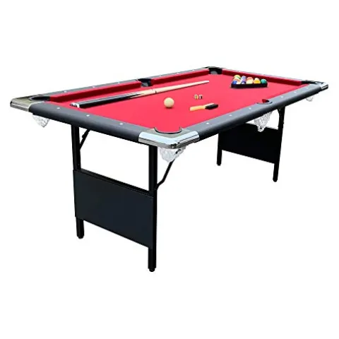 Hathaway Fairmont Portable 6-Ft Pool & Billiard Table Red