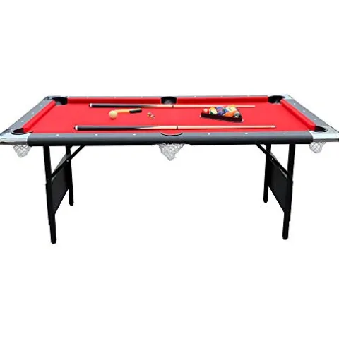 Hathaway Fairmont Portable 6-Ft Pool & Billiard Table Red