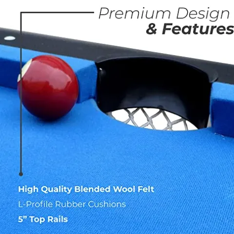 Hathaway Fairmont Portable 6-Ft Pool Table Blue