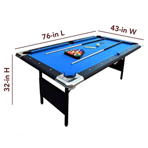 Hathaway Fairmont Portable 6-Ft Pool Table Blue