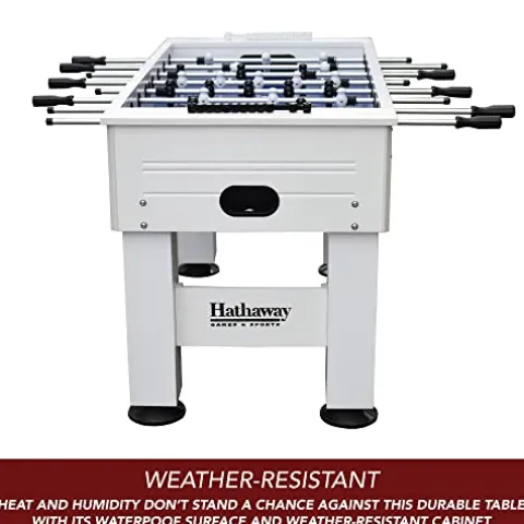 Hathaway Highlander 55-in Outdoor Foosball Table White