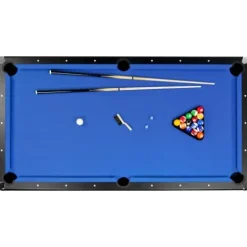 Hathaway Hustler 8-ft Pool Table with Ball Return Blue