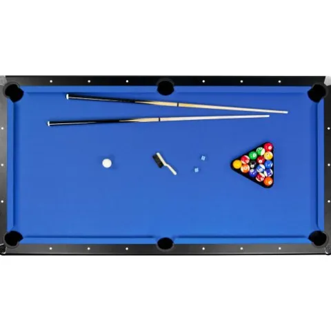 Hathaway Hustler 8-ft Pool Table with Ball Return Blue