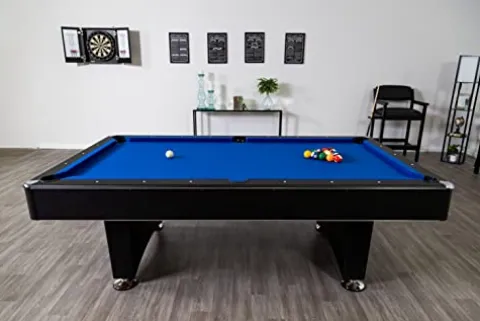 Hathaway Hustler 8-ft Pool Table with Ball Return Blue