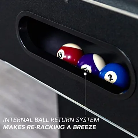 Hathaway Hustler 8-ft Pool Table with Ball Return Blue