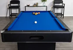 Hathaway Hustler 8-ft Pool Table with Ball Return Blue