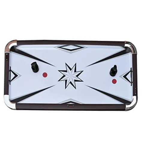 Hathaway Midtown II 6-ft Air Hockey Family Game Table Dark Cherry Wood