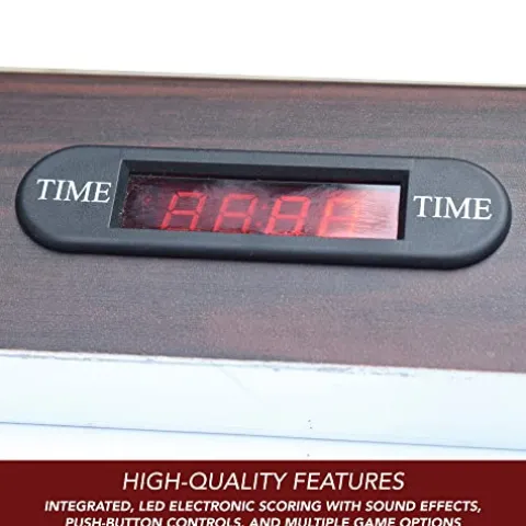 Hathaway Midtown II 6-ft Air Hockey Family Game Table Dark Cherry Wood