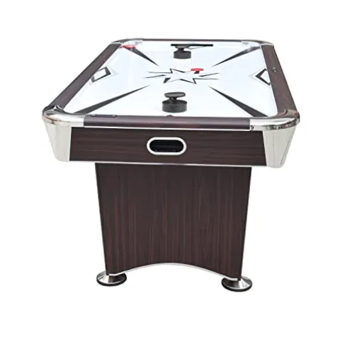 Hathaway Midtown II 6-ft Air Hockey Family Game Table Dark Cherry Wood