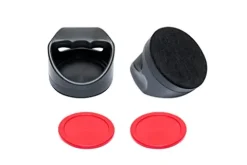 Hathaway Midtown 72-in Air Hockey Table LED Scoring Cherry Finish White Oak