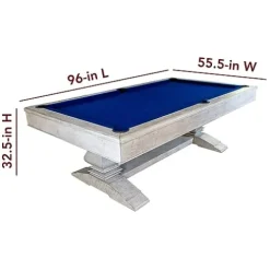 Hathaway Montecito 8-ft Pool Table Driftwood Finish