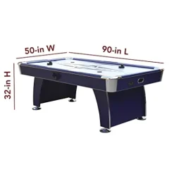 Hathaway Phantom II 7.5-ft Air Hockey Game Table Blue/White/Silver