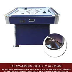 Hathaway Phantom II 7.5-ft Air Hockey Game Table Blue/White/Silver