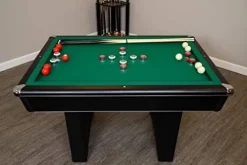 Hathaway Renegade 54-In Slate Bumper Pool Table Black/Green