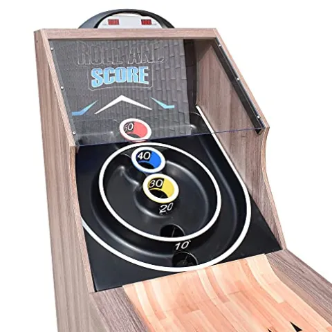 Hathaway Shooting Star Arcade Ball Roll and Score Table Driftwood