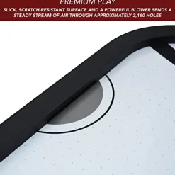 Hathaway Silverstreak Air Hockey Game Table Black