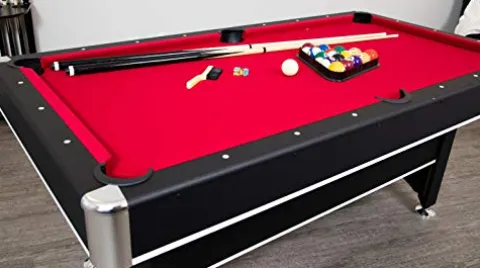 Hathaway Spartan 6-ft Pool Table with Table Tennis Top Black