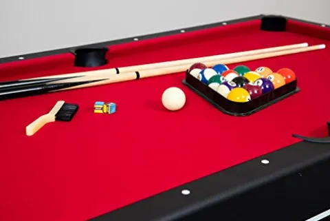 Hathaway Spartan 6-ft Pool Table with Table Tennis Top Black