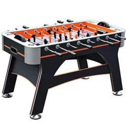 Hathaway Trailblazer 56-Inch Foosball Table with Electronic Scoring Black/Orange