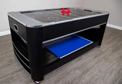 Hathaway Triple Threat 6-ft 3-in-1 Multi Game Table Black