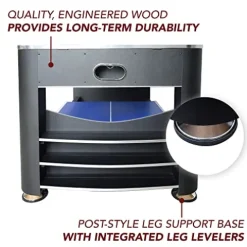 Hathaway Triple Threat 6-ft 3-in-1 Multi Game Table Black